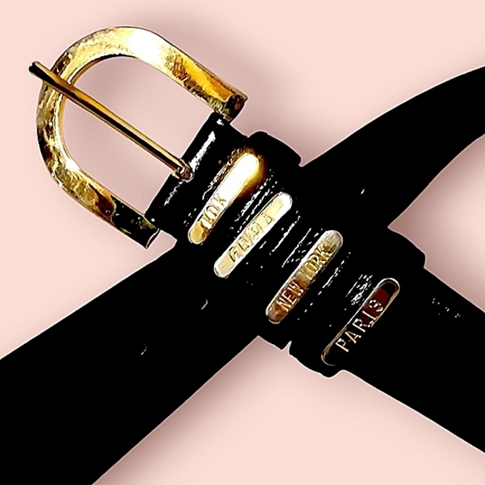 Neiman Marcus Black Leather Belt